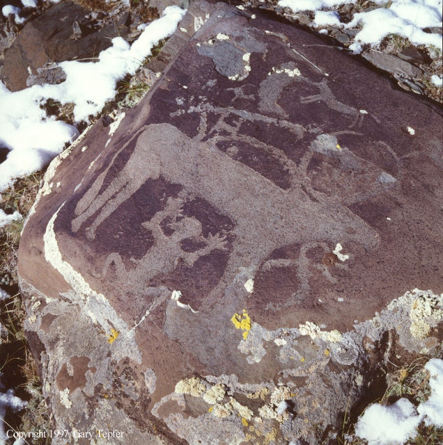 Birthing Woman, Petroglyph
