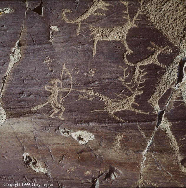 Bronze Age Hunting Petroglyph, Altay Mtns.