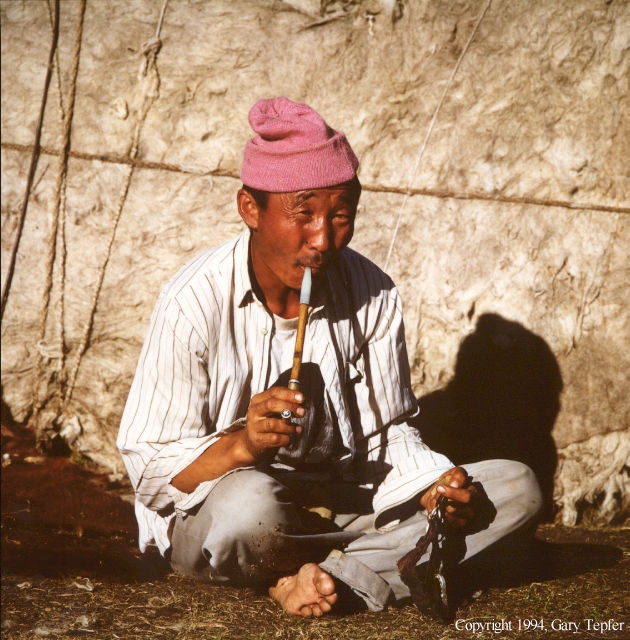 Man Smoking, Western Mongolia